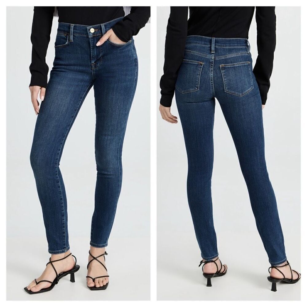 FRAME Le High Skinny Jeans in Harvard dark wash high rise Sz‎ 30